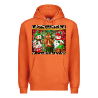 Carrot christmas snowman polar bear reindeer Premium Hoodie - CowGirlArtShop