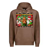 Chestnut christmas snowman polar bear reindeer Premium Hoodie - CowGirlArtShop