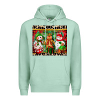 Seafoam christmas snowman polar bear reindeer Premium Hoodie - CowGirlArtShop