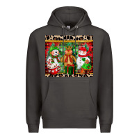 Smoke christmas snowman polar bear reindeer Premium Hoodie - CowGirlArtShop