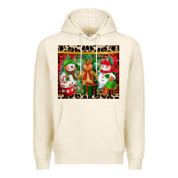 Tofu christmas snowman polar bear reindeer Premium Hoodie - CowGirlArtShop