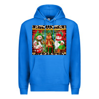 True Royal christmas snowman polar bear reindeer Premium Hoodie - CowGirlArtShop