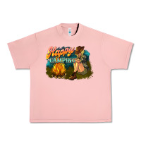 Salmon happy camping Urban Heavy Tee - NancyCooperArtShop