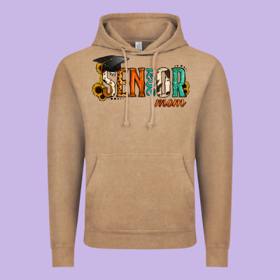 Mom Of A Senior 2021 Vintage Hoodie Designed By Jasminsmagicworld