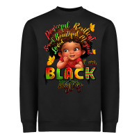 Black empowering black heritage Heavyweight Sweatshirt - LillyAllenDesigns