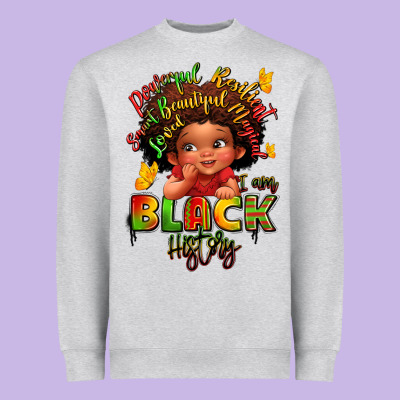 Empowering Black Heritage Heavyweight Sweatshirt Designed By Lillyallendesigns