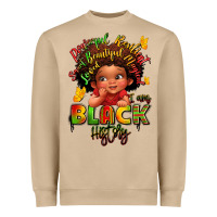 Mushroom empowering black heritage Heavyweight Sweatshirt - LillyAllenDesigns