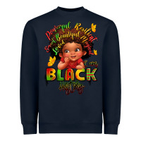 Navy empowering black heritage Heavyweight Sweatshirt - LillyAllenDesigns