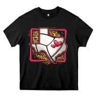 Black leopard volleyball texas map Heavy Core Tee - Jasminsmagicworld