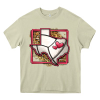 Mossy leopard volleyball texas map Heavy Core Tee - Jasminsmagicworld