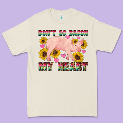 Western Don't Go Bacon My Heart Pig Premium Tee Designed By Artiststas