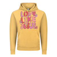 Vintage Mustard love like jesus Vintage Hoodie - MaliasSmallBusiness