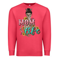 Cardinal Mom life with skull Mother's Day Premium Sweatshirt - CowGirlArtShop
