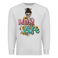 Mom Life With Skull Mother's Day Premium Sweatshirt | Teevron