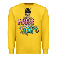 Lemon Mom life with skull Mother's Day Premium Sweatshirt - CowGirlArtShop