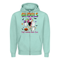 Seafoam Ghouls just wanna have fun Zipper Hoodie - NancyCooperArtShop
