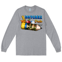 Heather Grey daycare dude Long Sleeve Tee - BundleAndBundleShop