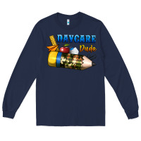 Navy daycare dude Long Sleeve Tee - BundleAndBundleShop
