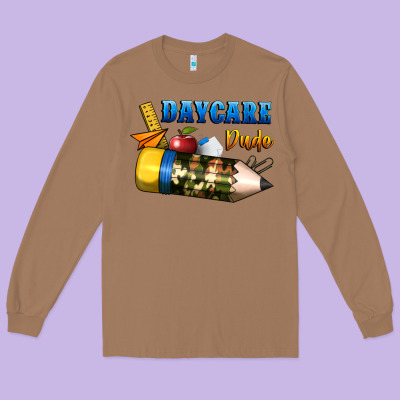 Daycare Dude Long Sleeve Tee Designed By Bundleandbundleshop