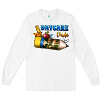 White daycare dude Long Sleeve Tee - BundleAndBundleShop