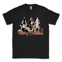 Black merry christmas cowhide trees Classic Tee - CowhideDigitalArt