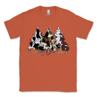Copper merry christmas cowhide trees Classic Tee - CowhideDigitalArt