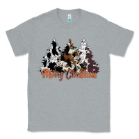 Heather Grey merry christmas cowhide trees Classic Tee - CowhideDigitalArt