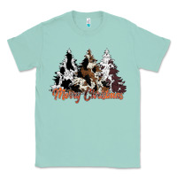 Seafoam merry christmas cowhide trees Classic Tee - CowhideDigitalArt