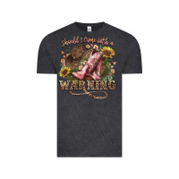 Vintage Black shouldve come with a warning boots  cowboy Vintage Tee - NancyCooperArtShop