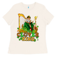 Bone st patricks clover king  with shamrocks Ladies Tee - AdoDesignShop