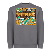 Storm Green And Yellow Nurse Heavyweight Sweatshirt - LillyAllenDesigns