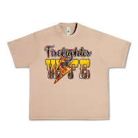 Burro firefighter wife lightning bolt Urban Heavy Tee - NancyCooperArtShop