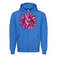 True Royal Breast Cancer Sunflower Zipper Hoodie - texasbilliewilder