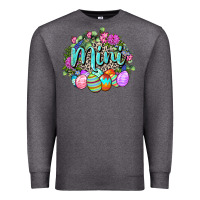 Charcoal Heather Easter Mini Happy Easter Day Premium Sweatshirt - CowGirlArtShop
