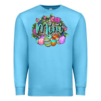 Ocean Blue Easter Mini Happy Easter Day Premium Sweatshirt - CowGirlArtShop