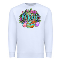 White Easter Mini Happy Easter Day Premium Sweatshirt - CowGirlArtShop