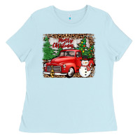 Baby Blue merry christmas Ladies Tee - JahusDesignShop