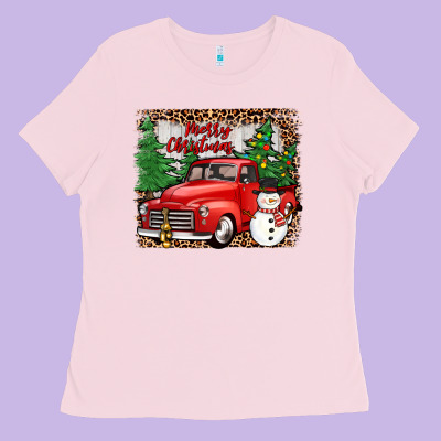 Merry Christmas Ladies Tee Designed By Jahusdesignshop