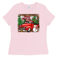 Bubblegum Pink merry christmas Ladies Tee - JahusDesignShop