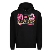 Black im a survivor cancer awareness Premium Hoodie - CowGirlArtShop