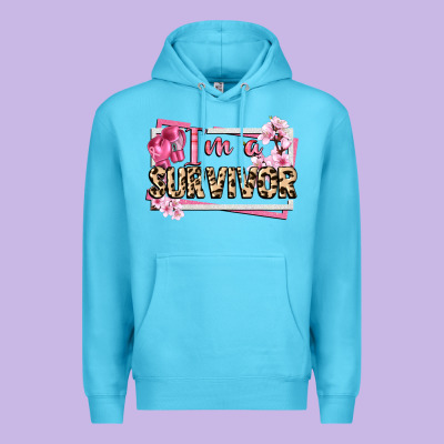 Im A Survivor Cancer Awareness Premium Hoodie Designed By Cowgirlartshop