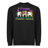Black mardi gras celebration with teeth Heavyweight Sweatshirt - LillyAllenDesigns