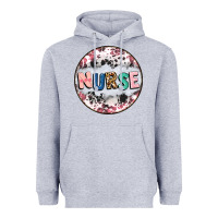 Heather Grey nurse coaster Heavyweight Hoodie - CowGirlArtShop