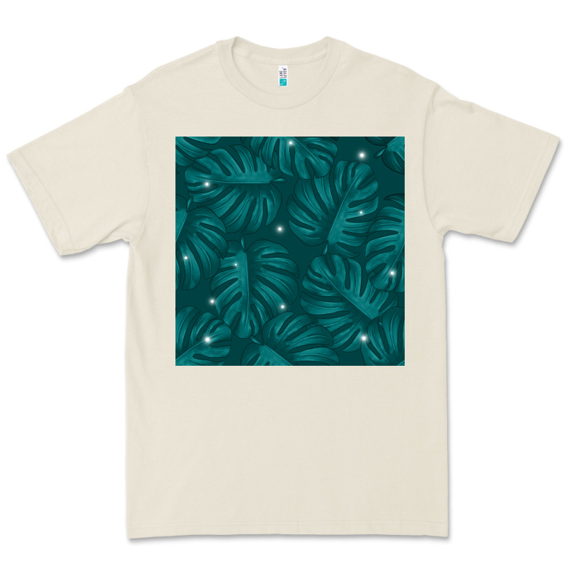 Tropical  Leaves Seamless Pattern Premium Tee by BundleAndBundleShop | Teevron