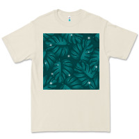Bone Tropical  Leaves Seamless Pattern Premium Tee - BundleAndBundleShop