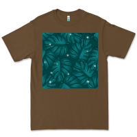 Cacao Tropical  Leaves Seamless Pattern Premium Tee - BundleAndBundleShop