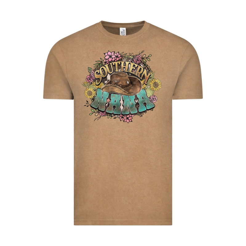 Southern Nana Western Flowers Vintage Tee by NancyCooperArtShop | Teevron