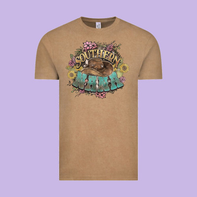 Southern Nana Western Flowers Vintage Tee Designed By Nancycooperartshop