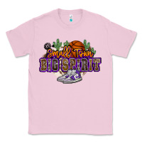 Bubblegum Pink small town big spirit basketball Classic Tee - NancyCooperArtShop
