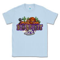 Dusty Blue small town big spirit basketball Classic Tee - NancyCooperArtShop